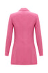 Carnation Pink Double- Breasted Jacket